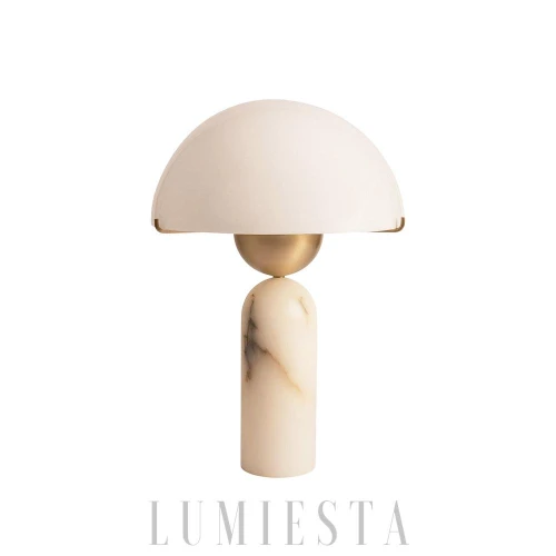 LUMIESTA Lampa stołowa z alabastru, PEONO