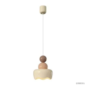 LUMIESTA Lampa wisząca, KREMOWA