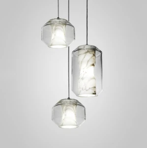 LUMIESTA Lampy wiszące szklane, komplet  CHAMBER
