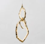 LUMIESTA Lampa wisząca mosiężna biała, kompaktowa, pionowe pierścienie CLOUD RINGS