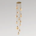 Lampa wisząca alabaster premium Harvest – połączenie kamienia, światła i mosiądzu