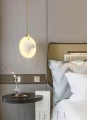 Lampa alabastrowa Harvest Ø25 cm – uniwersalna lampa wisząca LED do salonu i jadalni w stylu modern luxury