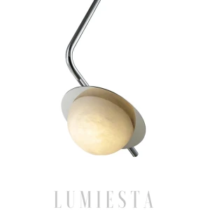 LUMIESTA Lampa wisząca chromowana, ALABASTER CHROM