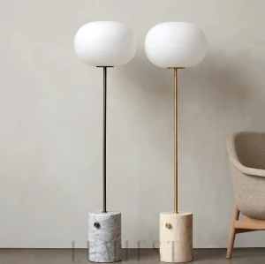 LUMIESTA Lampa podłogowa, kulista marmurowa CHOYU