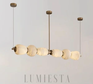 LUMIESTA Podłużna lampa alabastrowa, LIROMA