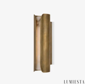 LUMIESTA  Kinkiet z alabastru i metalu, RIONOIR