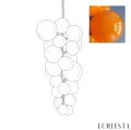 Pomarańczowa lampa wisząca G9 Segreto Ø60 cm