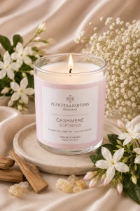 Świeca zapachowa sojowa Plantes&Parfums - Cashmere Softness 180 g  
