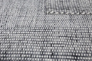 SAMARTH HOME Szarydywan CHOTEE WHITE/GREY – ręcznie tkany z wełny