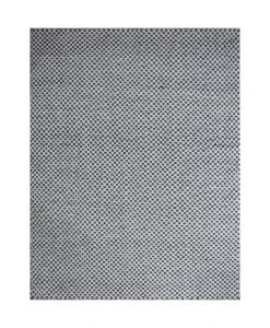 SAMARTH HOME Biało-czarny dywan CHEKARS WHITE/BLACK– ręcznie tkany z wełny 