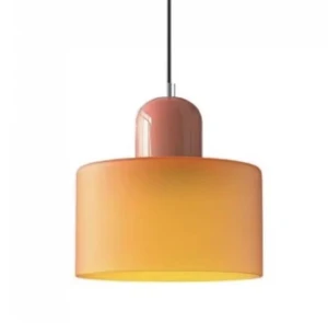 LUMIESTA Lampa wisząca szklana MONDI – pomarańczowa