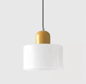 LUMIESTA Lampa wisząca szklana MONDI – biała