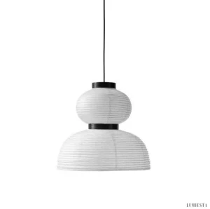 LUMIESTA Lampa wisząca z papieru ryżowego RIISI – biała